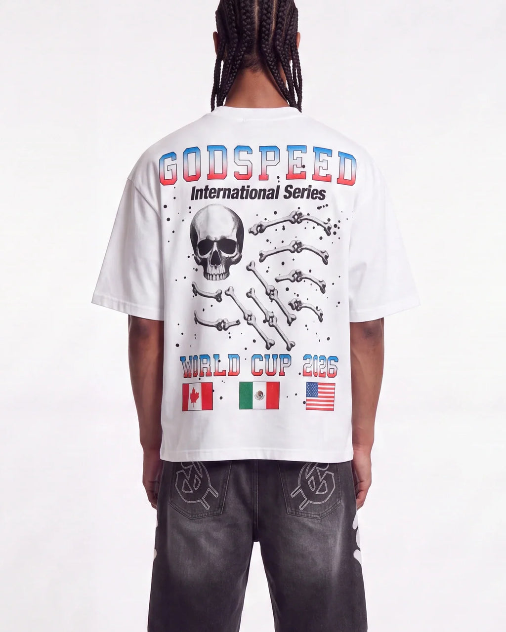 Godspeed Planet Futbol Tee White