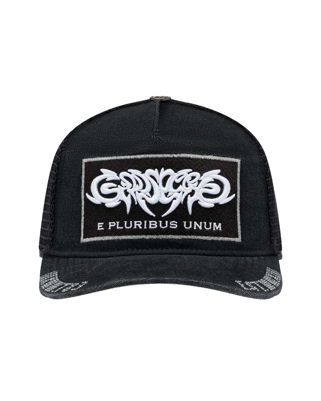Godspeed E Pluribus Trucker Hat Black/White