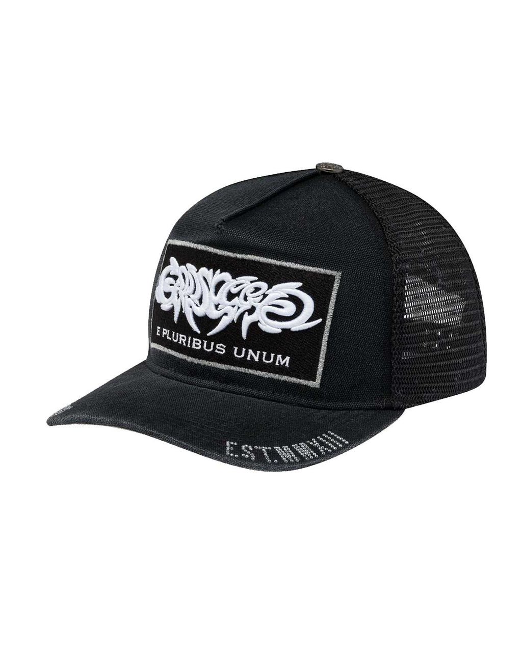 Godspeed E Pluribus Trucker Hat Black/White