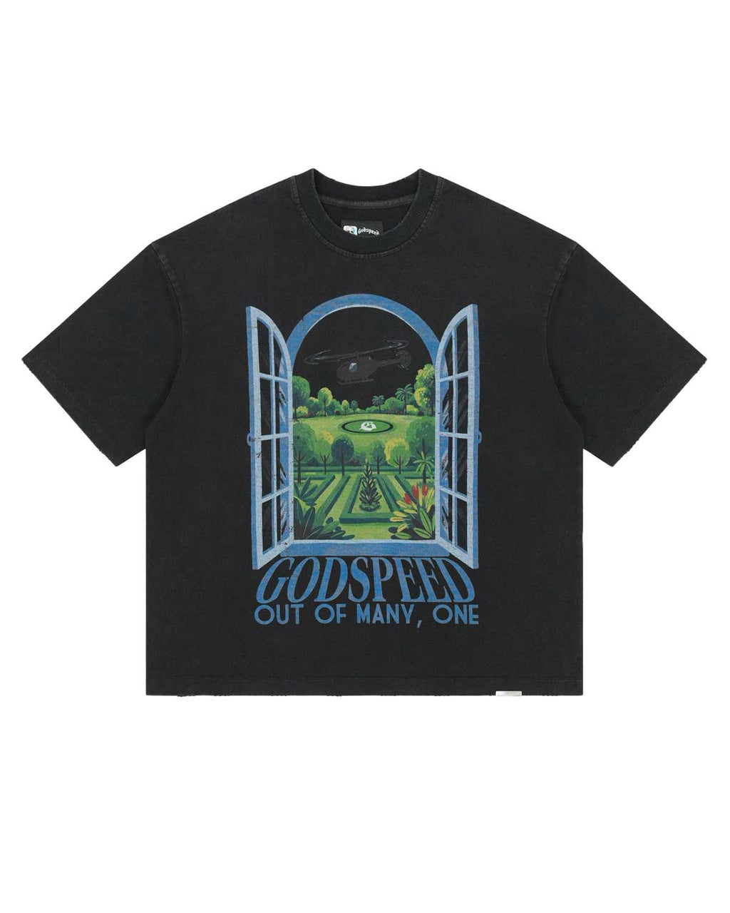Godspeed Helipad Dreams Tee Black