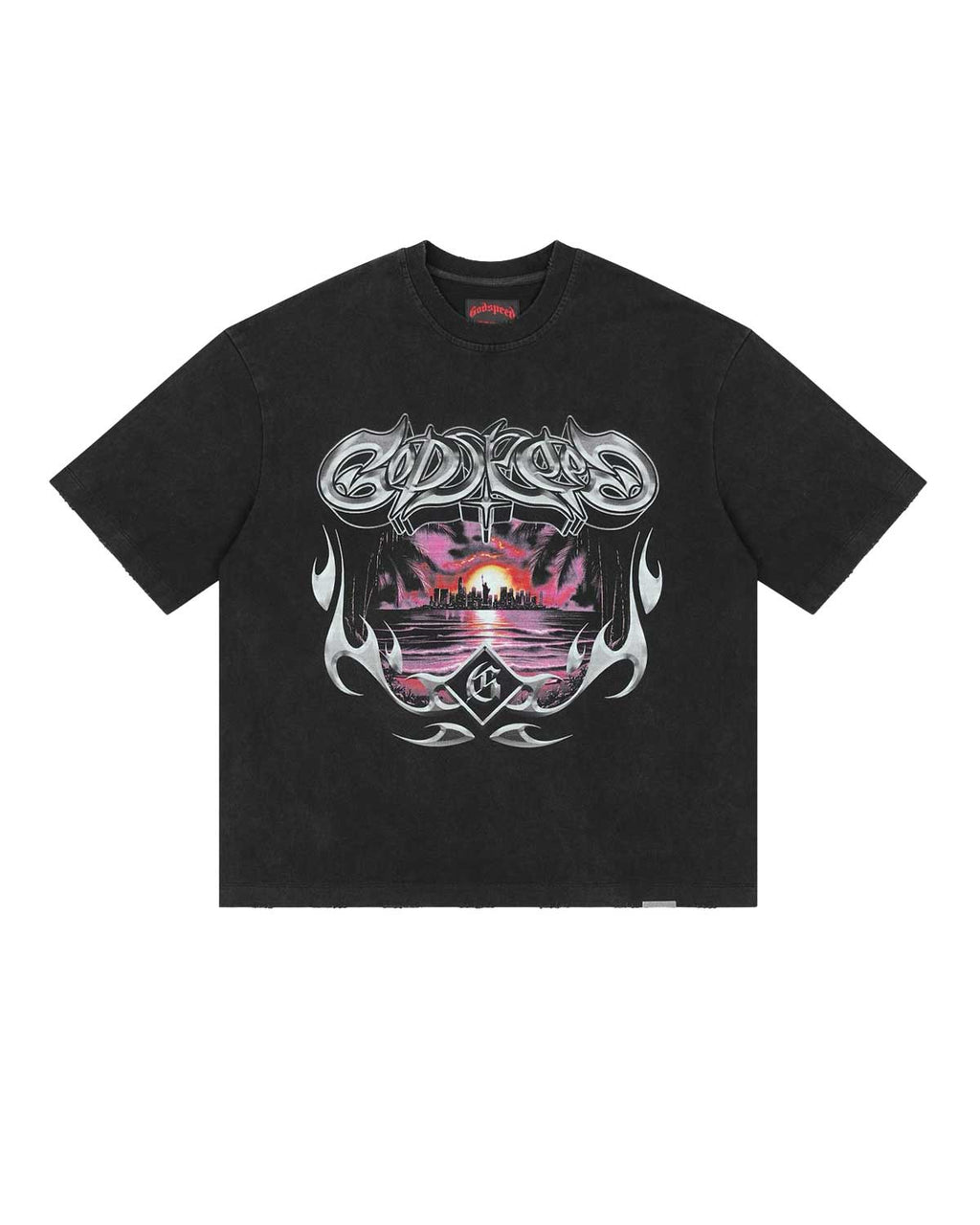 Godspeed Liberty Sunset Tee Black
