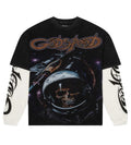 Godspeed Space Traveler Layered Tee Black