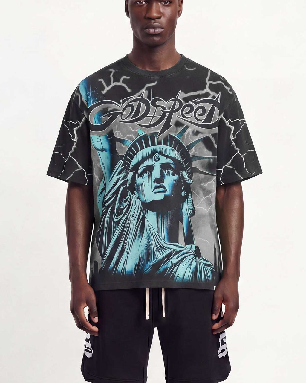 Godspeed Voltage Tee Black/Wolf Grey