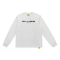 Gallery Dept. Front-Logo DÉPT. de la GALERIE Long Sleeve T-Shirt - White