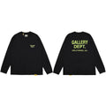 Gallery Dept. Hollywood Logo Long Sleeve T-Shirt - Black/Neon Yellow