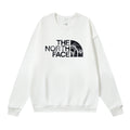 The North Face Mountain Texture Half Dome Logo Crewneck Sweatshirt – White