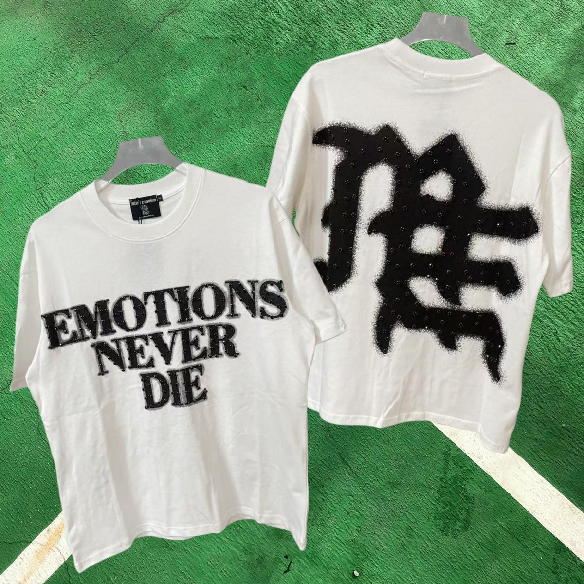 MIXED EMOTION Emotions Never Die White T-Shirt