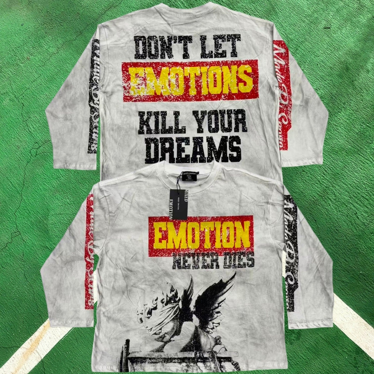 MIXED EMOTION Emotions Never Die Graphic Long Sleeve