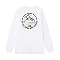 The North Face Never Stop Exploring Mountain Graphic Long Sleeve T-Shirt – White