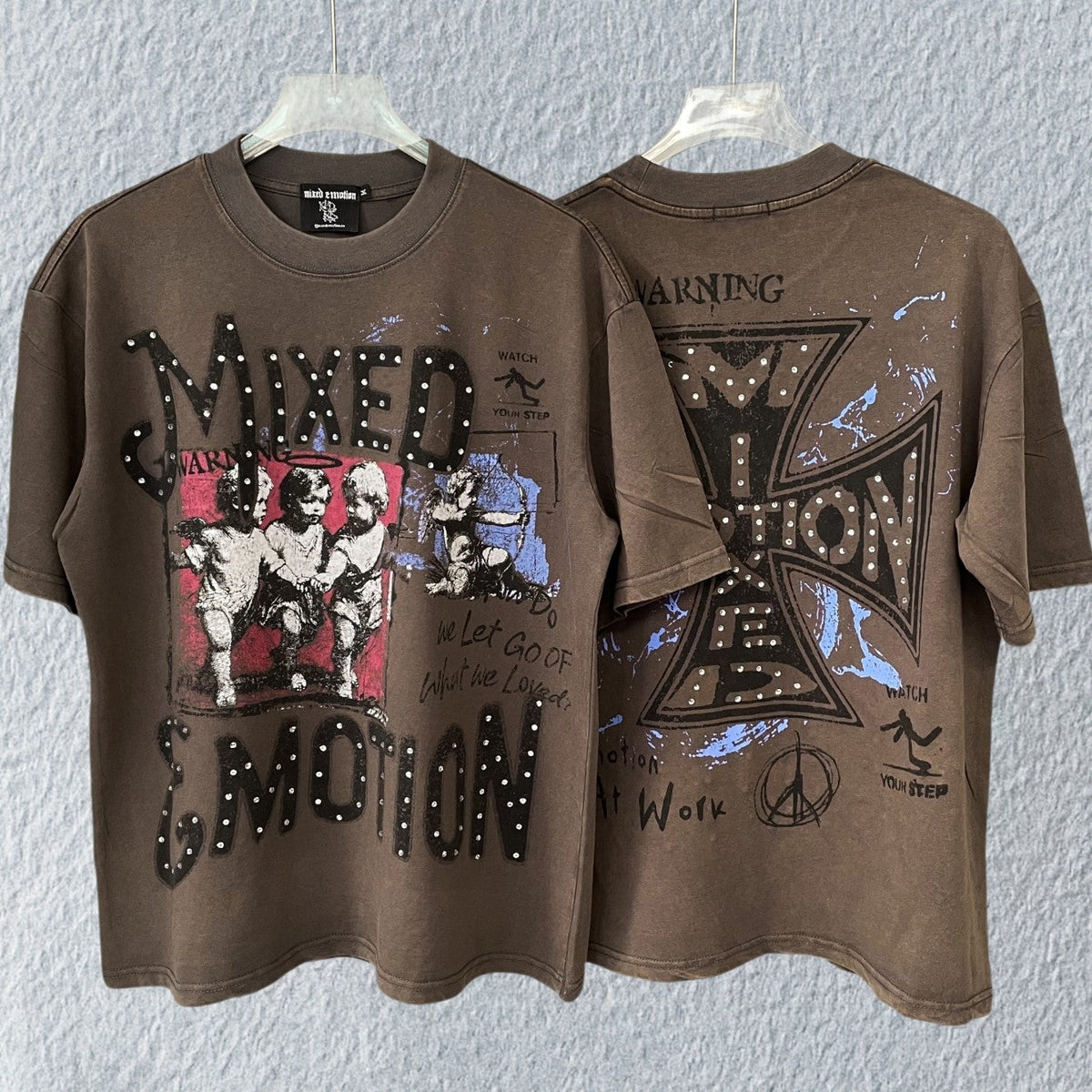MIXED EMOTION Warning Graphic Tee